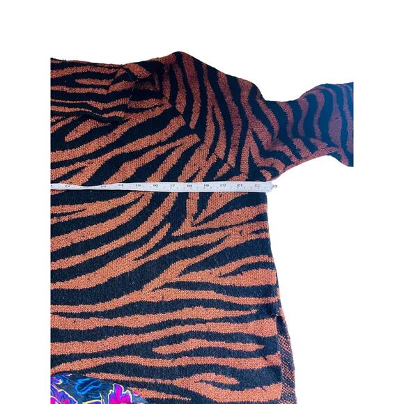 Ann Taylor Womens Outfit Set Waistband Pants with Top Zebra Print Large - Picture 7 of 10